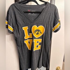 Iowa Hawkeye XL gray tshirt
